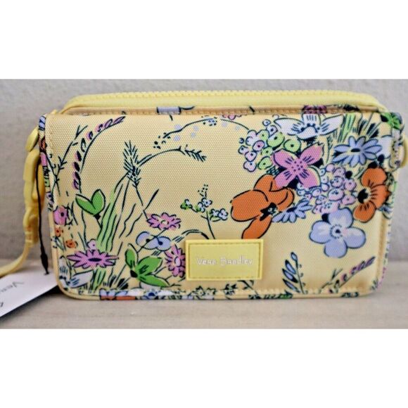 Vera Bradley 26425 Sunlit Garden ReActive RFID Compact Crossbody/Wristlet Bag - Picture 3 of 14